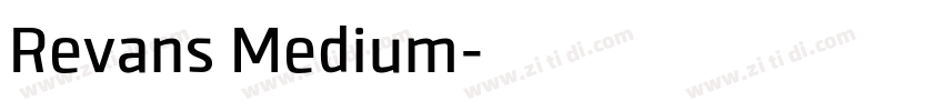 Revans Medium字体转换